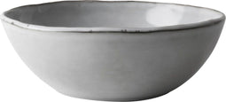 Dutch Rose Organic Schaal - Serveerschaal - 23cm - Stoneware Handgemaakt - Licht Grijs