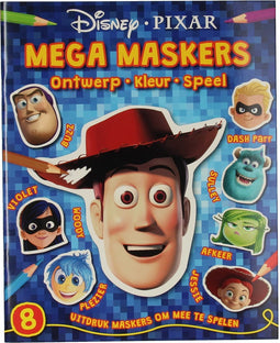PIXAR MEGA MASKERS ONTWERP en kleur je eigen masker