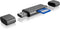 Icy Box IB-CR201-C3 - Geheugenkaartlezer - USB 3.2 Gen 1 Type-C - Antraciet