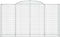 vidaXL - Schanskorven - 4 - st - gewelfd - 300x50x160/180 - cm - ijzer