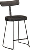 vidaXL - Barkrukken - 2 - st - 49x43x79 - cm - massief - mangohout - zwart