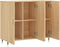 vidaXL - Dressoir - 90x34x80 - cm - bewerkt - hout - sonoma - eikenkleurig