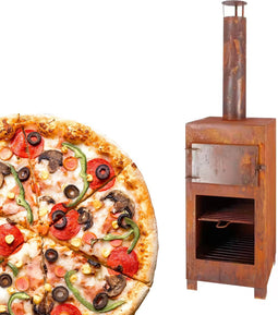 Pizza oven voor buiten (Inclusief pizza steen) 100% zeker een krokante pizza bodem met deze pizzaoven / terraskachel Esschert Design