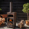 Pizza oven voor buiten (Inclusief pizza steen) 100% zeker een krokante pizza bodem met deze pizzaoven / terraskachel Esschert Design