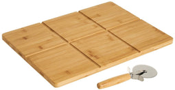 Pizzasnijder Natuurlijk Bamboe – 40 x 30 x 1,5 cm – Snijplank