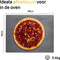 Pizzasteen BBQ oven - lava van vulkaan Etna - Barbecue accessoires - Pizzaplaat - Made in Italy - Broodbaksteen - 30x38x1.1 - VDN