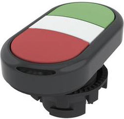 Pizzato Elettrica E21PDRL10423 E21PDRL10423 Dubbele drukknop Bedieningsknop vlak Groen, Rood 1 stuk(s)