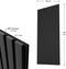 Juskys Akoestische Wandpanelen - Set van 4 - Dikte 1.80 cm - Donkergrijs (set van 4)