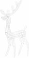 vidaXL - Kerstversiering - rendierfamilie - 300 - LED's - meerkleurig - acryl
