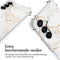 iMoshion Hoesje Geschikt voor Samsung Galaxy A54 (5G) Hoesje Met Koord - iMoshion Design Hoesje met Koord - Wit / White Marble