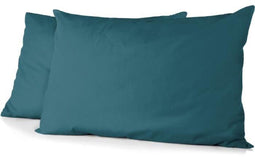 HOME LINGE PASSION - HP72087 - Set van 2 kussenslopen 50 x 70 cm - Eendenblauw (2 stuks)