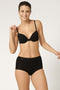 sloggi Basic+ - Dames Maxi slip - Extra zachte naden - Zwart (4-pack)
