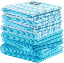 DDDDD combiset vaatdoek basic (4 stuks) + classic (4 stuks) bright blue