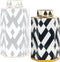Richmond Pot Arto klein goud (Black/white)