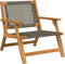 vidaXL - Ligbedden - 2 - stuks - Grijs - 76x67x73,5 - cm - Massief - Acaciahout