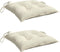 vidaXL - Stoelkussens - 2 - st - 50x50x7 - cm - oxford - stof - crèmewit