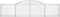 vidaXL - Schanskorven - 6 - st - gewelfd - 300x50x60/80 - cm - gegalvaniseerd - ijzer