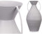 Vaas Grijs Staal 22 x 43 x 22 cm (4 Stuks)