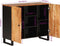 vidaXL - Dressoir - met - 2 - deuren - 90x33x75 - cm - massief - acaciahout