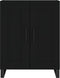 vidaXL - Dressoir - 69,5x34x90 - cm - bewerkt - hout - zwart