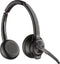 HP Poly Savi 8220-M - Office Stereo DECT Headset - Ruisonderdrukking - Zwart