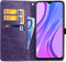 Hoesje Met Pasjeshouder Geschikt voor Xiaomi Redmi 9 - Mandala Bookcase - Paars