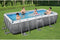 Bestway Power Steel - Opzetzwembad 404 x 201 x 100 cm - Inclusief filterpomp en zwembadtrap - Rattanprint