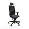 Piqueras y Crespo 1D066G2 - Bureaustoel - Hoofdsteun - Donker grijs