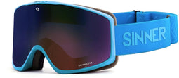 SINNER Sin Valley S - Skibril - Verwisselbare lenzen - Mat blauw