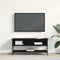 vidaXL - TV-kast - Zwart - Eiken - 100x35x45 - cm - Gemaakt - van - Hout - en - Staal