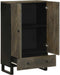 vidaXL - Hoge - kast - 60x33x100 - cm - massief - mangohout - zwart