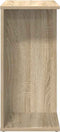vidaXL - Nachtkastje - 46,5x29x61 - cm - bewerkt - hout - sonoma - eikenkleurig
