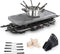 GOURMETmaxx XXL - Raclette en fondue combi - Voor 12 personen met antiaanbaklaag en natuurstenen plaat (38 stuks)