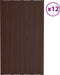 vidaXL - Dakpanelen - 12 - st - 100x45 - cm - gegalvaniseerd - staal - groen