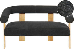 Bank ILBRO Bouclé Zwart 2-zitter