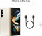 SAMSUNG Galaxy Z Fold4 - Opvouwbare smartphone - Snapdragon 8+ Gen1 - 256 GB - Beige