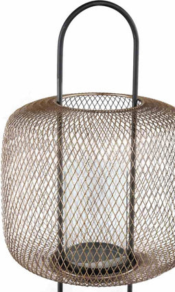 PTMD Jeran Lantaarn - 34 x 34 x 64 cm - Ijzer - Goud