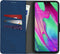 iMoshion Hoesje Geschikt voor Samsung Galaxy A40 Hoesje Met Pasjeshouder - iMoshion Uitneembare 2-in-1 Luxe Bookcase - Donkerblauw