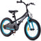 AMIGO Flip Jongensfiets 18 Inch - Kinderfiets voor 5 tot 7 Jaar - 105-120 cm - Zwart/Blauw