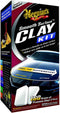 Meguiar's Smooth Surface Clay Kit - Clay bar kit - 2 x 80g clay bars - 473ml Quik Detailer - Supreme Shine Microfiber doek