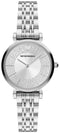 Emporio Armani AR11445 - Dameshorloge 32 mm - Zilveren wijzerplaat - Roestvrijstalen armband