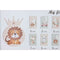 Fotolijsten Home ESPRIT Kristal Hout MDF 56,5 x 2 x 27,5 cm (4 Stuks)