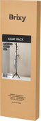 Brixy Kapstok - Staande Kapstok - 8 Haken - Verstelbaar 100-175 cm - Zwart