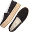 TOMS Valencia - Dames Espadrilles - Canvas met verhoogde zool - Zwart - Maat 39