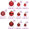 vidaXL - Kerstballen - 100 - st - 3/4/6 - cm - wijnrood