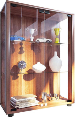 VCM Houten vitrinekast Glazen vitrinekast Staande vitrinekast Sintalo Houten vitrinekast Glazen vitrinekast Staande vitrinekast Sintalo