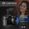 NBD QT - Compact Camera - 48MP 4K Vlogcamera met 16x Zoom - Zwart (2 stuks)