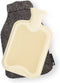 CosyPanda Graphite Fleece Kruik met Hoes - 37x21cm - Duurzame Warmwaterkruik - 2L - Grijs