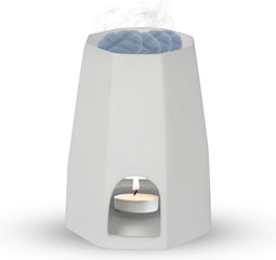 Scentchips® Octo - Waxbrander - Geurbrander - Oliebrander - Wax Melts Brander - Aromabrander - Ook Geschikt Voor Essentiële Oliën - Geurolie - Waxmelts - Mat Wit