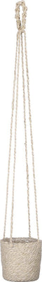 Mica Decorations Atlantic Plantenmand - Set van 2 - H16 x Ø16 cm - Crème